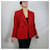 Yves Saint Laurent Rote Tweedjacke YSL Variation 1990er  - Ansicht 9