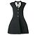 Vestido abrigo gris oscuro Chanel - años 2000 Burdeos