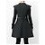 Vestido abrigo gris oscuro Chanel - años 2000 Burdeos - vista 4