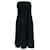 Autre Marque Angel Sanchez Black Strapless Silk Evening Dress  ref.1714858