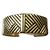 Emanuel Ungaro Bracciale in metallo dorato. Anni 80. D'oro