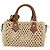 LOUIS VUITTON Nano Speedy Borsa a Mano Pelle Raffia Beige M83525 LV Auth 89904S - vista 13