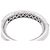 inconnue Bracciale rigido in oro bianco, pavé di diamanti. - vista 2