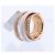 Anello De Grisogono Allegra in oro rosa e ceramica bianca con diamanti, misura 53 EU D'oro - vista 13