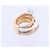 Anello De Grisogono Allegra in oro rosa e ceramica bianca con diamanti, misura 53 EU D'oro - vista 9