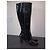 Marmont Schwarze Lackleder-Knöchelstiefel mit Gucci-Pferdebit - Ansicht 4