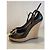 Marmont Décolleté con zeppa in suede nero Gucci - vista 2