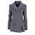 Timeless Chanel Double-Breasted Jacket in Grey Wool Black - view 6
