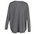 Suéter oversized de cuello en V de lana gris de Prada - vista 3