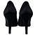 Décolleté a punta Stuart Weitzman in raso nero - vista 3