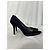 Décolleté a punta Stuart Weitzman in raso nero - vista 7