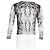 Camiseta de manga larga con estampado de calavera Alexander McQueen en algodón blanco - vista 6