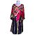 Autre Marque Vestido midi de seda Creton Multicolor