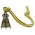 Fendi Strap Pico Peekaboo Charm in pelle gialla Giallo - vista 3