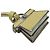Fendi Strap Pico Peekaboo Charm in pelle gialla Giallo - vista 6