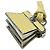 Fendi Strap Pico Peekaboo Charm in pelle gialla Giallo - vista 7