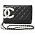 Cambon Chanel schwarze Lederkette Brieftasche - Ansicht 2