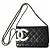 Cambon Chanel schwarze Lederkette Brieftasche - Ansicht 4