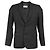 Saint Laurent Pinstripe Single-Breasted Blazer with Pockets in Black Wool
