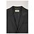 Saint Laurent Pinstripe Single-Breasted Blazer with Pockets in Black Wool - view 9