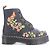 Dr. Martens Lederstiefel Blumenmuster Mehrfarben
