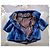 Autre Marque Chaqueta de piel de visón americano azul - vista 8
