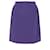 Falda de algodón morado reciclada de Chanel Púrpura