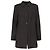 Jil Sander Anthracite Wool Coat - 2000s Dark grey