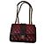 CHANEL Eleganza Borsa a Flap GHW Pelle di Agnello Nera Bordò