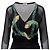 Abito a serpente decorato con glitter Krizia Nero - vista 3