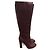 Botas LANVIN T.EU 37.5 Cuero Burdeos