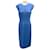 Autre Marque Narciso Rodriguez Blue Wool Twill Seam Dress  ref.1718885