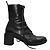 Bottes à lacets à talons noires Ann Demeulemeester taille 39