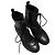Bottes à lacets à talons noires Ann Demeulemeester taille 39 - vue 2