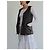 No Name Cocoa Leder Zip-Weste - Ansicht 5