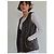 No Name Cocoa Leder Zip-Weste - Ansicht 6