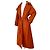 No Name Abrigo trench oversized naranja quemado