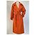 No Name Abrigo trench oversized naranja quemado - vista 10