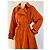 No Name Abrigo trench oversized naranja quemado - vista 14