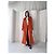 No Name Abrigo trench oversized naranja quemado - vista 3