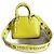 Borsa a mano in pelle Alma BB Louis Vuitton giallo pastello/verde fluorescente