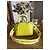Borsa a mano in pelle Alma BB Louis Vuitton giallo pastello/verde fluorescente - vista 2