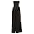 Autre Marque Brandon Maxwell Dotted Print Silk Trimmed Corset Jumpsuit Black Viscose Cellulose fibre  ref.1719511