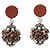 Orecchini in pelle con clip Marni Crystal Drop Ball - vista 2