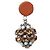 Orecchini in pelle con clip Marni Crystal Drop Ball - vista 3