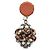Orecchini in pelle con clip Marni Crystal Drop Ball - vista 4