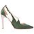 Silberne Absatzpumps Nanda Satin D'orsay von Rupert Sanderson - Ansicht 2