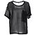 Top Ghost trasparente Helmut Lang in seta nera Nero