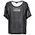 Top Ghost trasparente Helmut Lang in seta nera Nero - vista 3