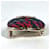 Spilla Chanel B22K Heart Coco Mark CC Rosso Blu navy - vista 6